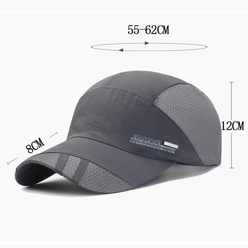 Fashion High Quality Breathable Men Women Snapback Hip Hop Hat Mesh Sun Gorras Unisex Casual Plain Adjustable Baseball Cap Snapitonline