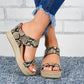 Fashionable Artificial PU Wedge Heel Women Sandals Snapitonline