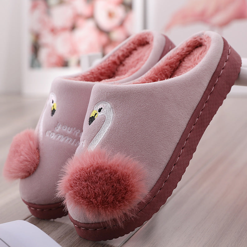 Flamingo cotton slippers Snapitonline