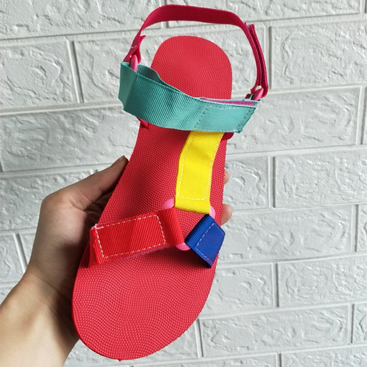 Flat Heel Flat Flat Large Size Casual Beach Sandals For Women Snapitonline