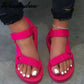 Flat Heel Flat Flat Large Size Casual Beach Sandals For Women Snapitonline