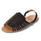 Flat Herringbone Cutout Sandals Snapitonline