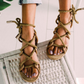 Flat bottom hemp sandals Snapitonline