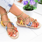 Flat bottom hemp sandals Snapitonline