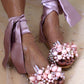 Flat candy-colored flat sandals Snapitonline
