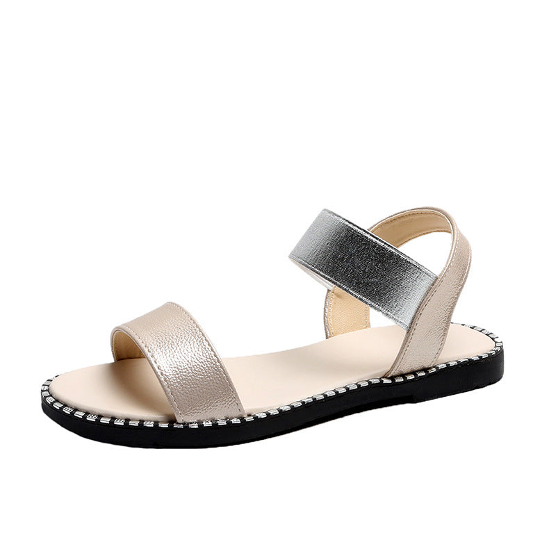 Flat heel sandals women flat non-slip sandals Snapitonline