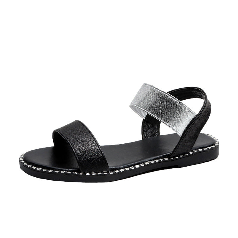 Flat heel sandals women flat non-slip sandals Snapitonline