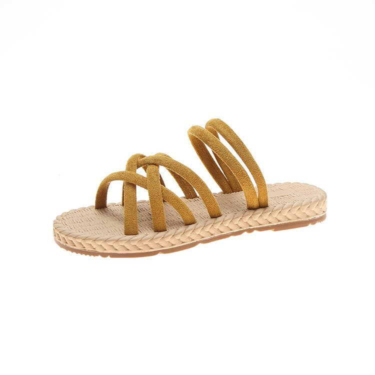 Flat woven sandals Snapitonline