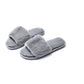 Fleece slippers women's one-word cotton slippers Snapitonline