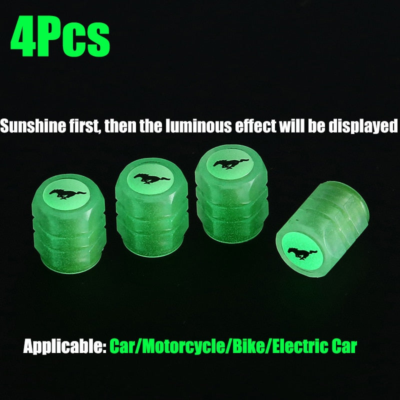 Fluorescent Car Tire Valve Caps Snapitonline