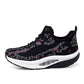 Flying Woven Air Cushion Sneakers Fitness Mom Shoes Mesh Breathable Women's Shoes Snapitonline