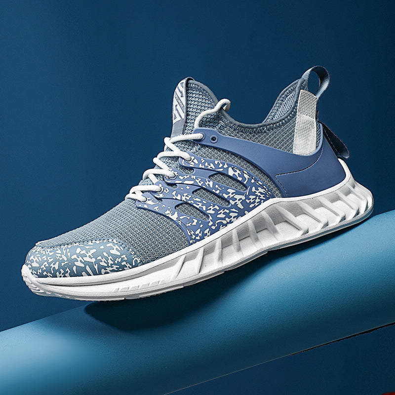 Flying Woven Mesh Sneakers New Outdoor Lightweight Breathable Casual Running Shoes Snapitonline