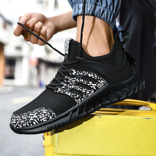 Flying Woven Mesh Sneakers New Outdoor Lightweight Breathable Casual Running Shoes Snapitonline
