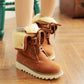 Frosted fur boots snow boots Lace Up Boots Snapitonline
