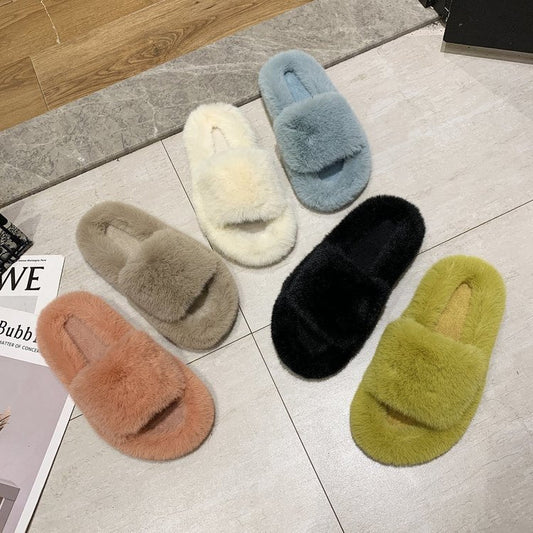 Furry Slippers Snapitonline