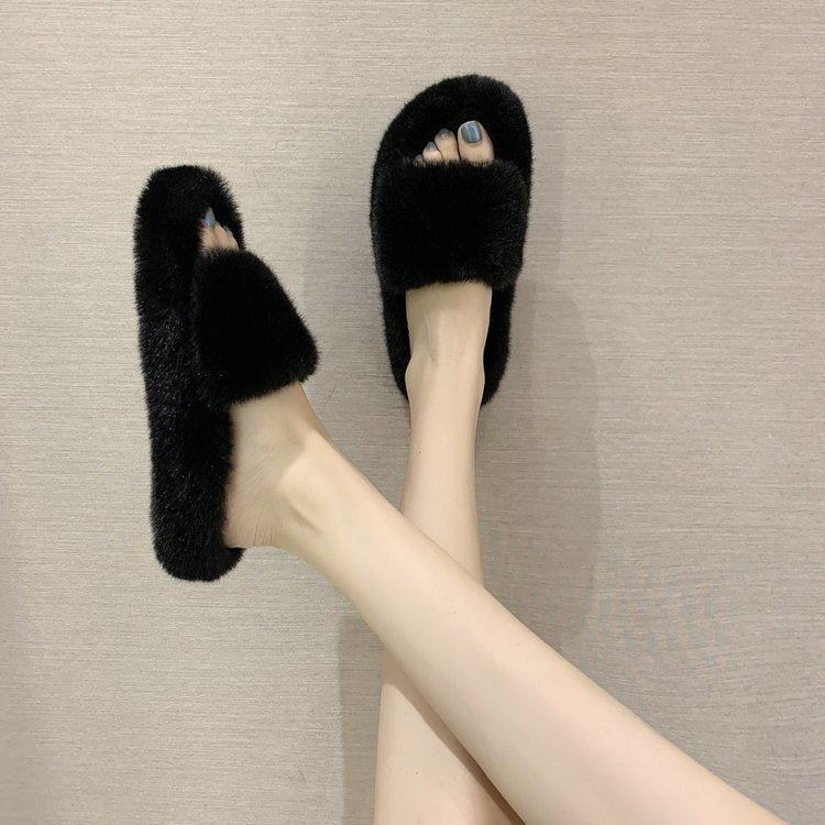 Furry Slippers Snapitonline