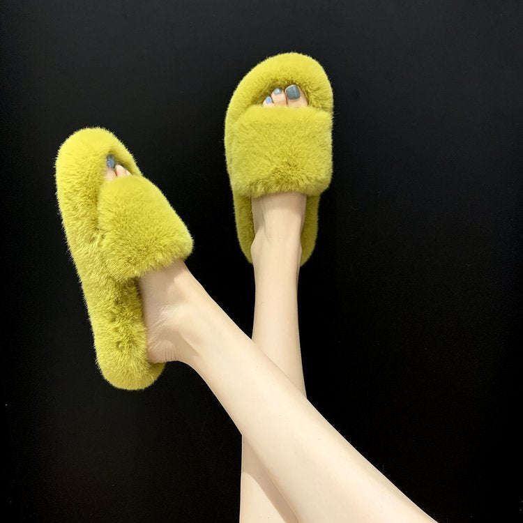 Furry Slippers Snapitonline