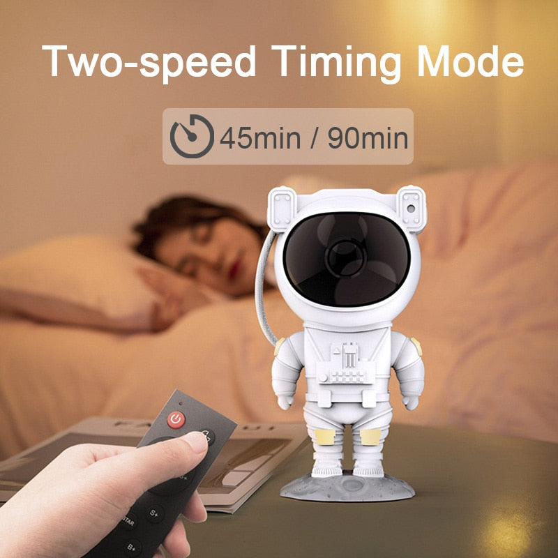 Galaxy Star Projector Starry Sky Night Light Astronaut Lamp Home Room Decor Decoration Bedroom Decorative Luminaires Gift Snapitonline