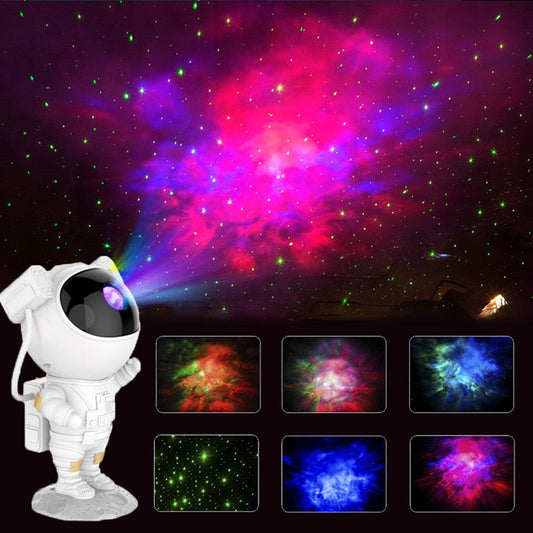 Galaxy Star Projector Starry Sky Night Light Astronaut Lamp Home Room Decor Decoration Bedroom Decorative Luminaires Gift Snapitonline