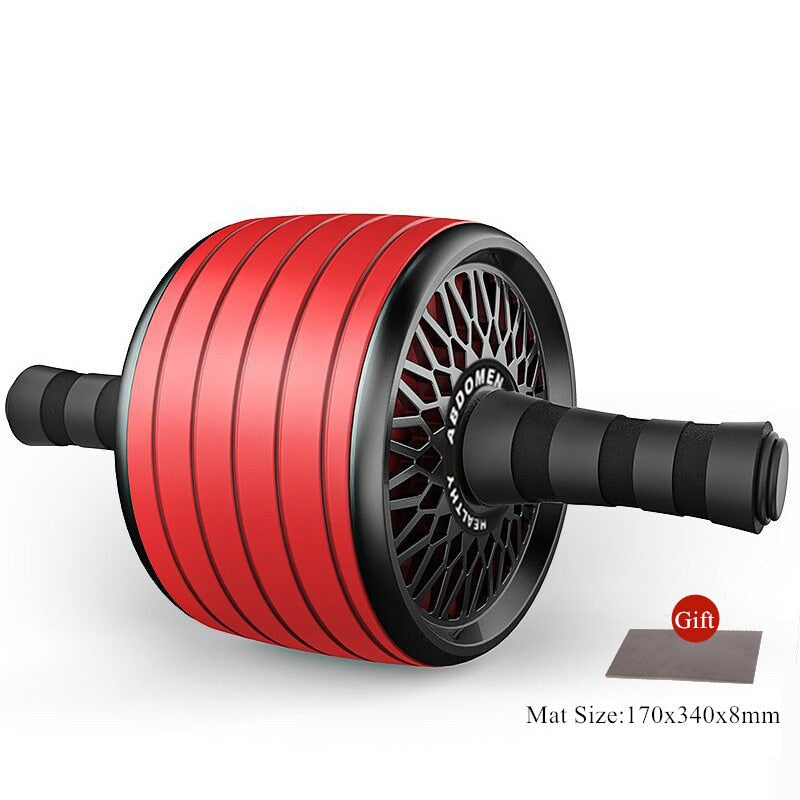 Gimift Abdominals Exercise Wheel Wider AB Roller  Noiseless Abdominal Core Muscle Building Workout Gym Home Fitness Equipment Snapitonline