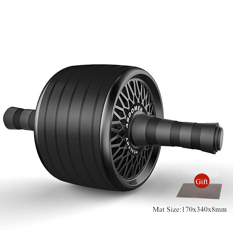 Gimift Abdominals Exercise Wheel Wider AB Roller  Noiseless Abdominal Core Muscle Building Workout Gym Home Fitness Equipment Snapitonline