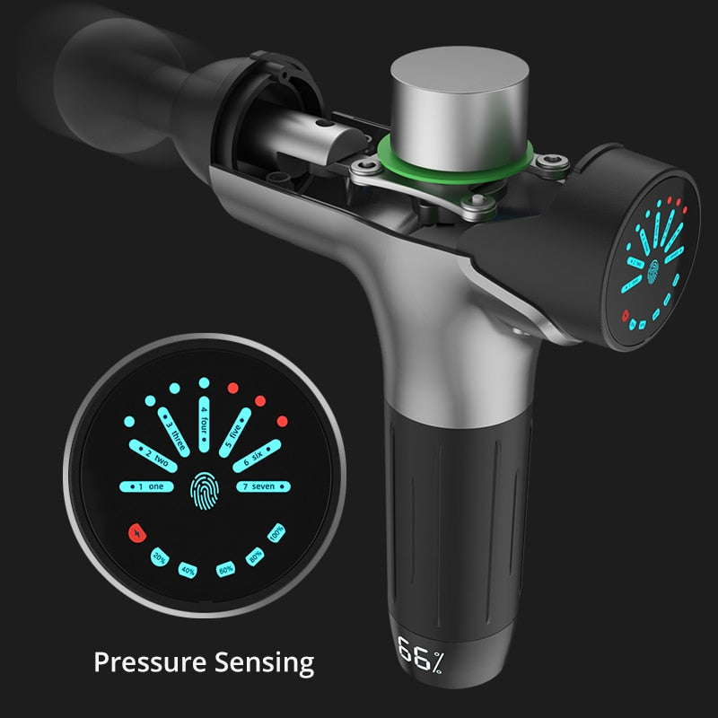Tshine Massage Gun Electric Neck Massager Smart Hit Fascia Gun for Body Massage Relaxation Fitness Muscle Pain Relief - Snapitonline