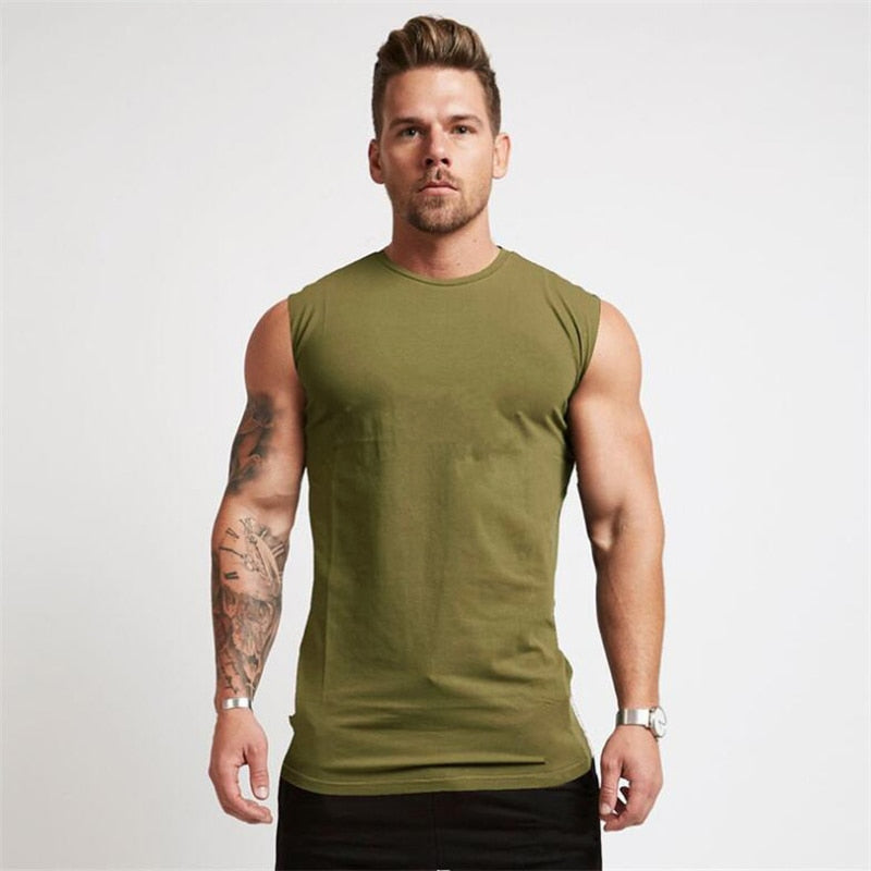 Muscleguy Brand Gyms Clothing Workout Sleeveless Shirt Tank Top Men Bodybuilding Fitness Mens Sportwear Muscle Vests Men Tanktop - Snapitonline