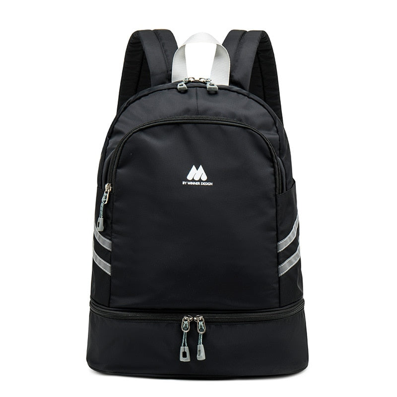 Women Pink Sport Gym Bag Waterproof Fitness Swimming Backpack Yoga Training Bag Shoe Compartment Travel Luggage Bag Sac De Sport - Snapitonline