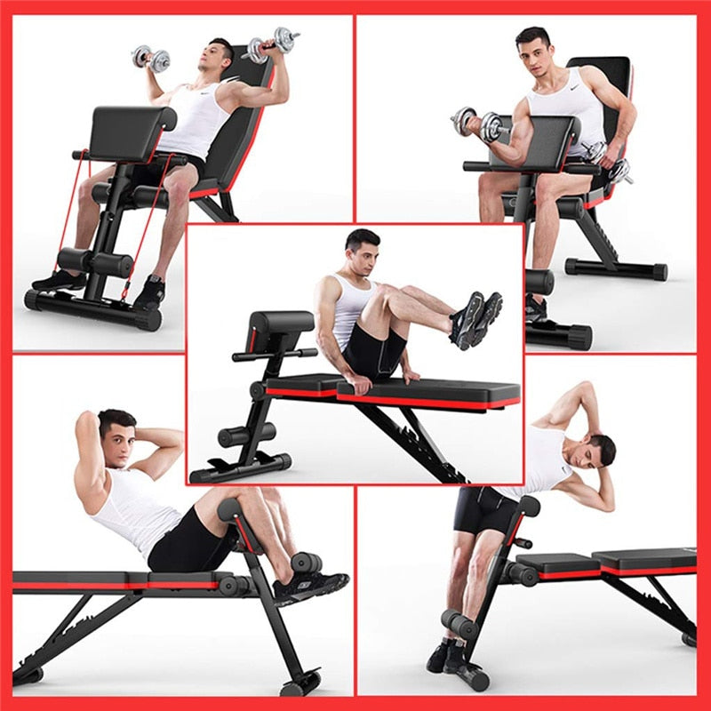 TOKUYI Foldable Fitness Bench Workout Multifunction Abdominales Benches Indoor Sport Equipment For Musculation Weight Bench - Snapitonline