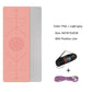 TPE Yoga Double Layer Non-Slip Mat Yoga Exercise Pad with Position Line For Fitness Gymnastics and Pilates - Snapitonline