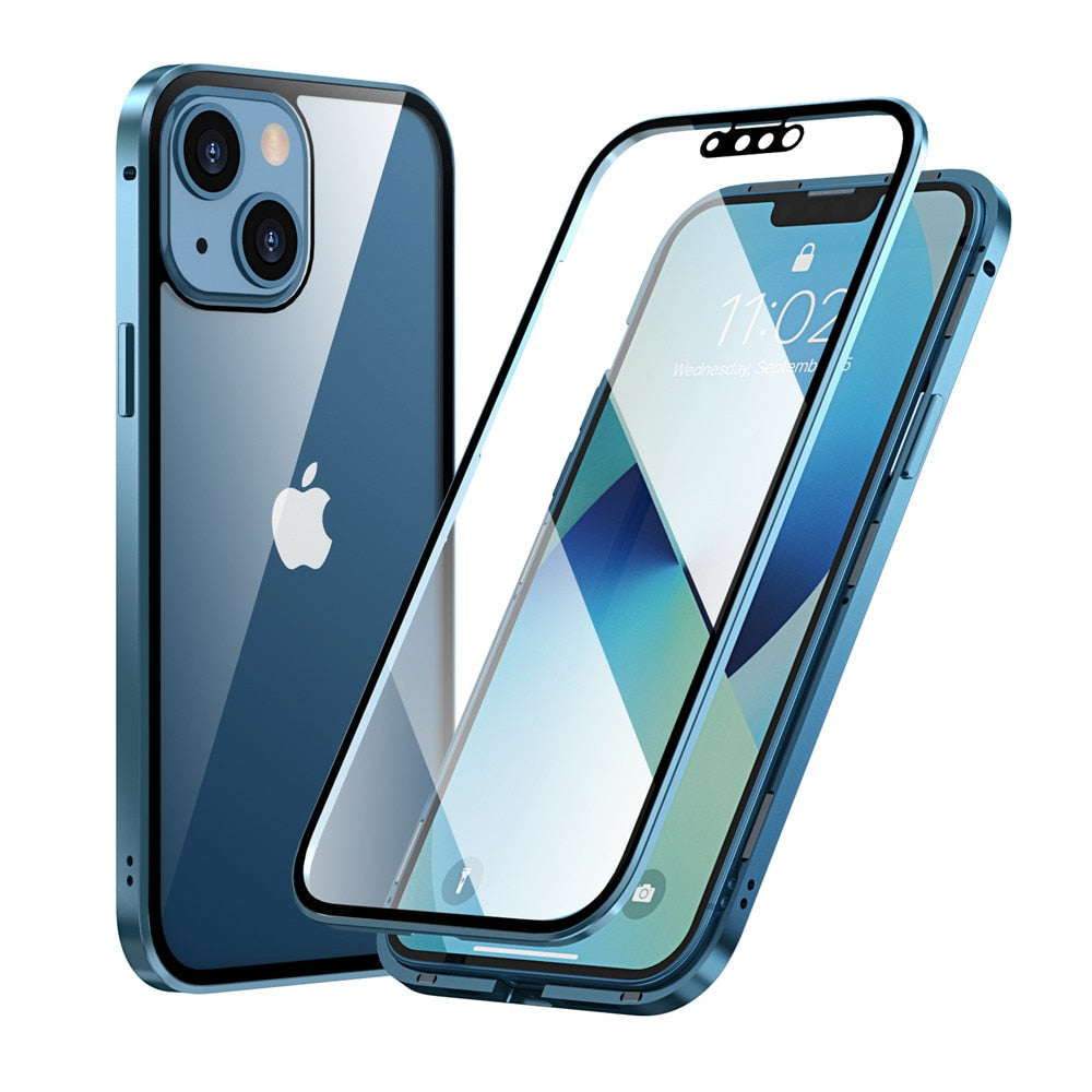 Magnetic Double-side Temper Glass Case - Snapitonline