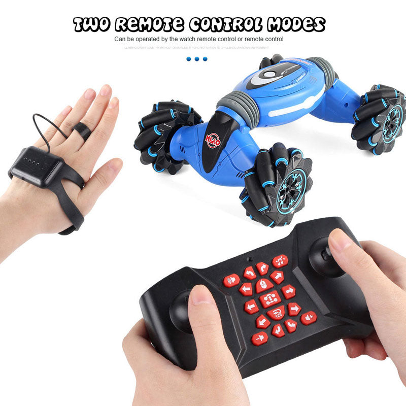 ZWN C1/ C1 MINI 4WD RC CAR Radio Gesture Induction 2.4G Toy Light Music Drift Dancing Twist Stunt Remote Control Car for Kids - Snapitonline