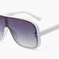 One Lens Square Simple Sunglasses Men Women Fashion UV400 Glasses