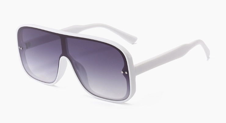 One Lens Square Simple Sunglasses Men Women Fashion UV400 Glasses