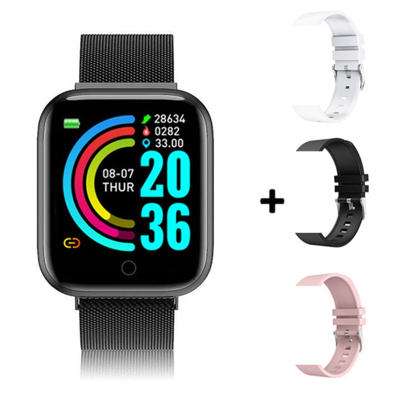 I5 Sport Smartwatch Women Men Heart Rate Blood Pressure Fitness Tracker Kids Smart Clock For Android IOS Smart Watch PK IWO P80 - Snapitonline