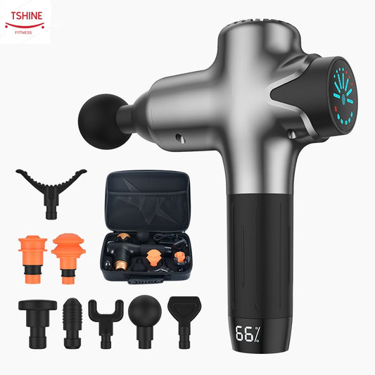 Tshine Massage Gun Electric Neck Massager Smart Hit Fascia Gun for Body Massage Relaxation Fitness Muscle Pain Relief - Snapitonline