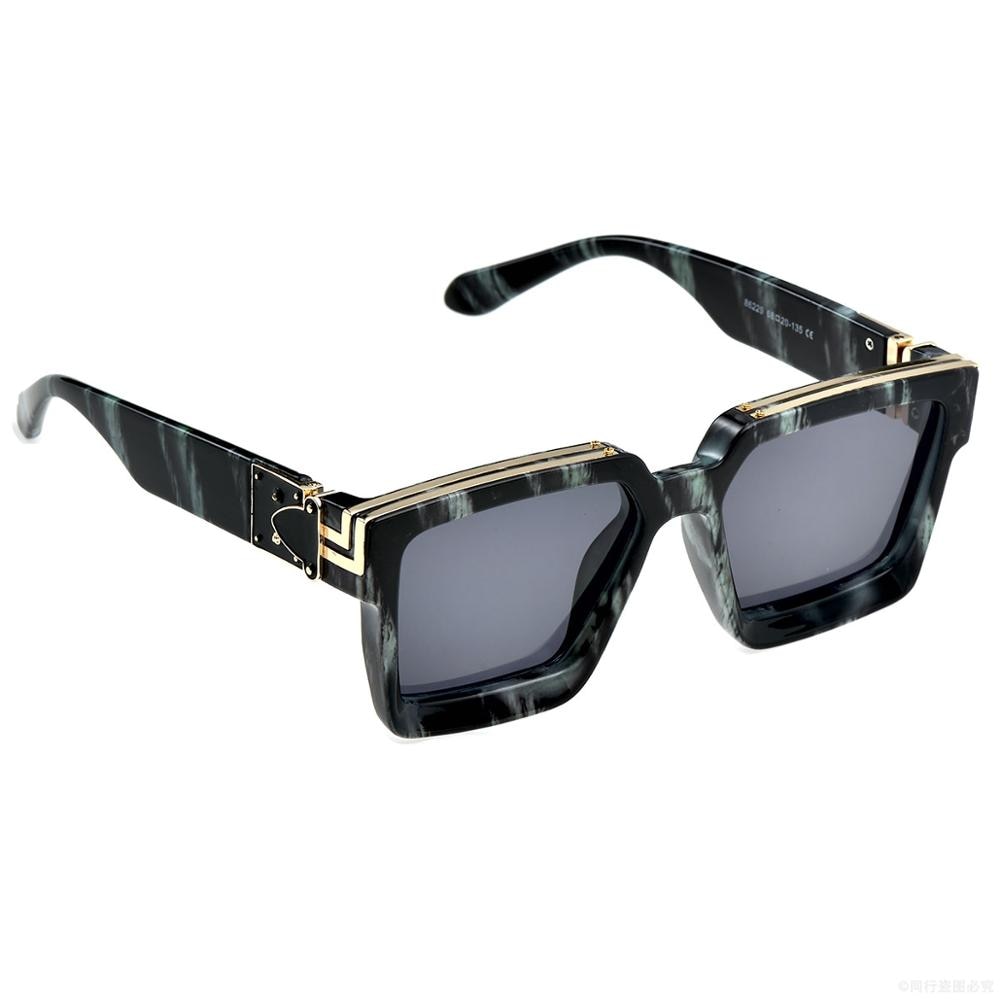 Square Large Frame Luxury Brand Sunglasses Men Women Fashion Uv400 Glasses