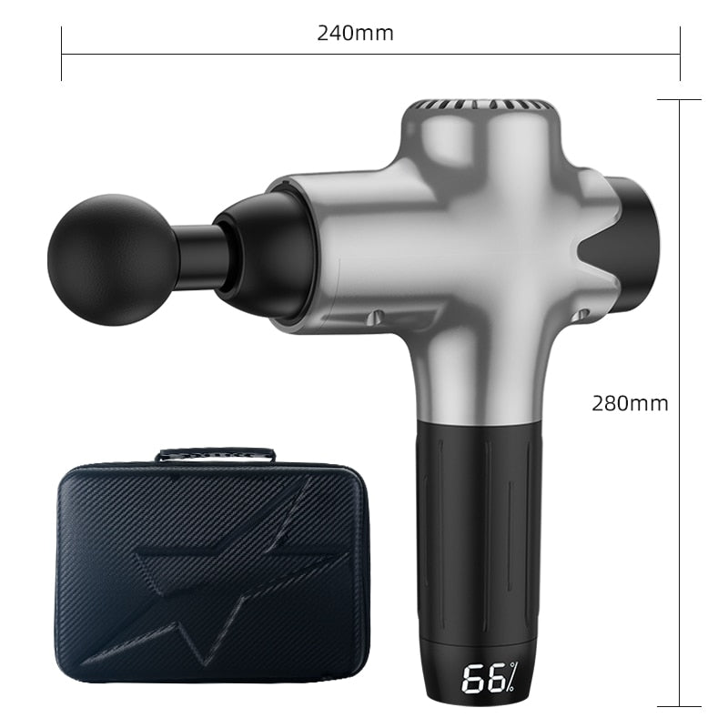 Tshine Massage Gun Electric Neck Massager Smart Hit Fascia Gun for Body Massage Relaxation Fitness Muscle Pain Relief - Snapitonline