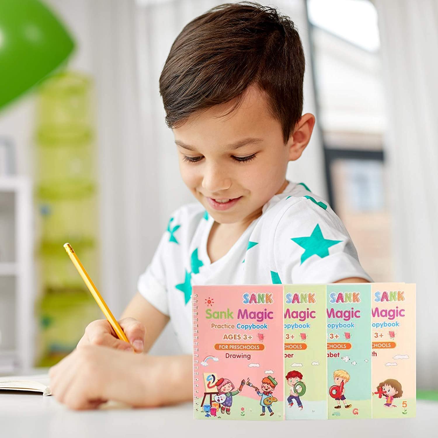 Magic Practice Copybook (4 Pack) + Magic Pen - Snapitonline