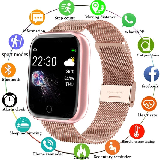 I5 Sport Smartwatch Women Men Heart Rate Blood Pressure Fitness Tracker Kids Smart Clock For Android IOS Smart Watch PK IWO P80 - Snapitonline