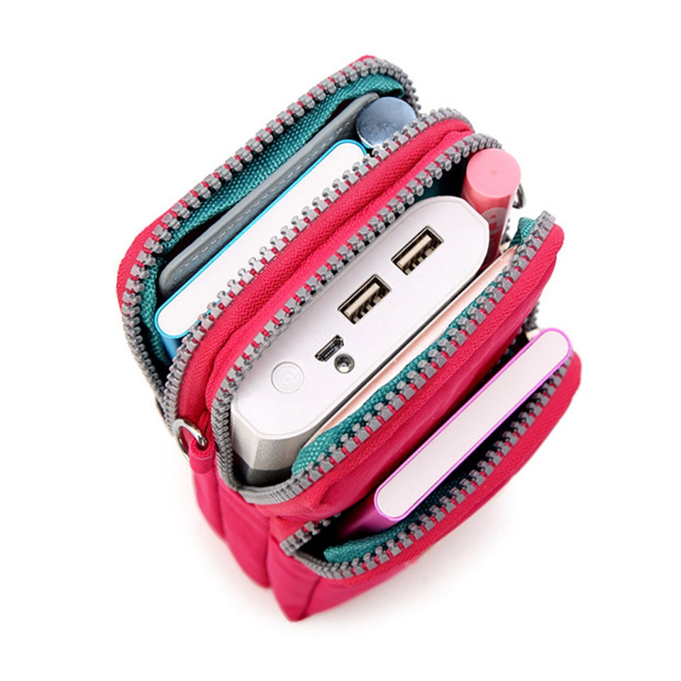 Small Shoulder Bags Nylon Women Mobile Phone Bags Mini Female Messenger Purse Lady Wallet New 2022 CrossBody Bag Sports Wallet - Snapitonline