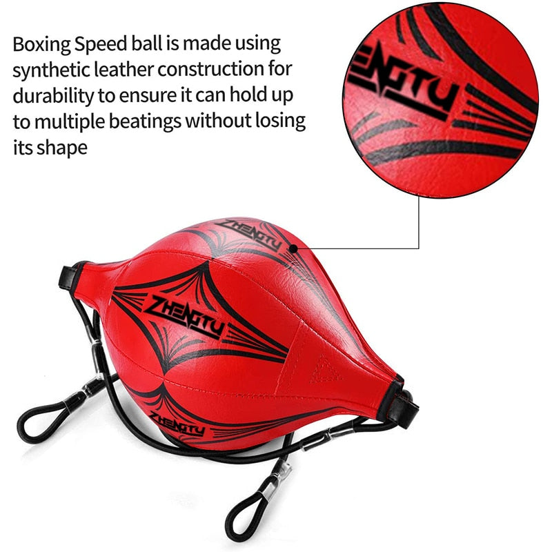 Punching Ball PU Pear Boxing Bag Reflex Speed Balls Muay Thai Punch Boxe MMA Fitness Sports Equipment Training Adults Inflatable - Snapitonline
