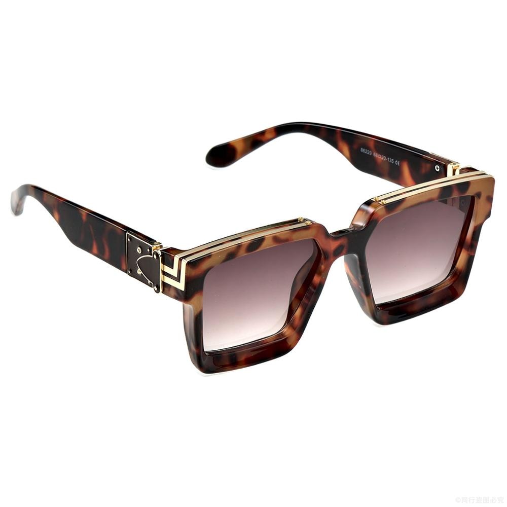 Square Large Frame Luxury Brand Sunglasses Men Women Fashion Uv400 Glasses