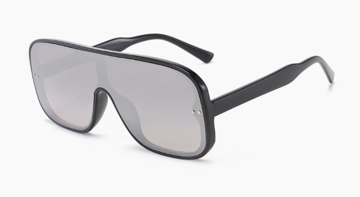 One Lens Square Simple Sunglasses Men Women Fashion UV400 Glasses
