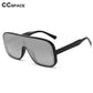 One Lens Square Simple Sunglasses Men Women Fashion UV400 Glasses
