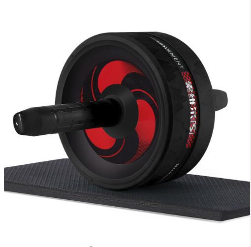 KoKossi Fashion Keep Fit Wheels No Noise Abdominal Wheel Ab Roller With Mat For Arm Waist Legs Exercise Gym Fitness Equipment - Snapitonline