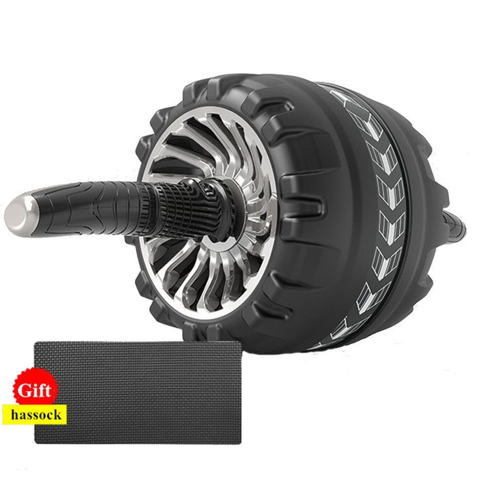 KoKossi Fashion Keep Fit Wheels No Noise Abdominal Wheel Ab Roller With Mat For Arm Waist Legs Exercise Gym Fitness Equipment - Snapitonline