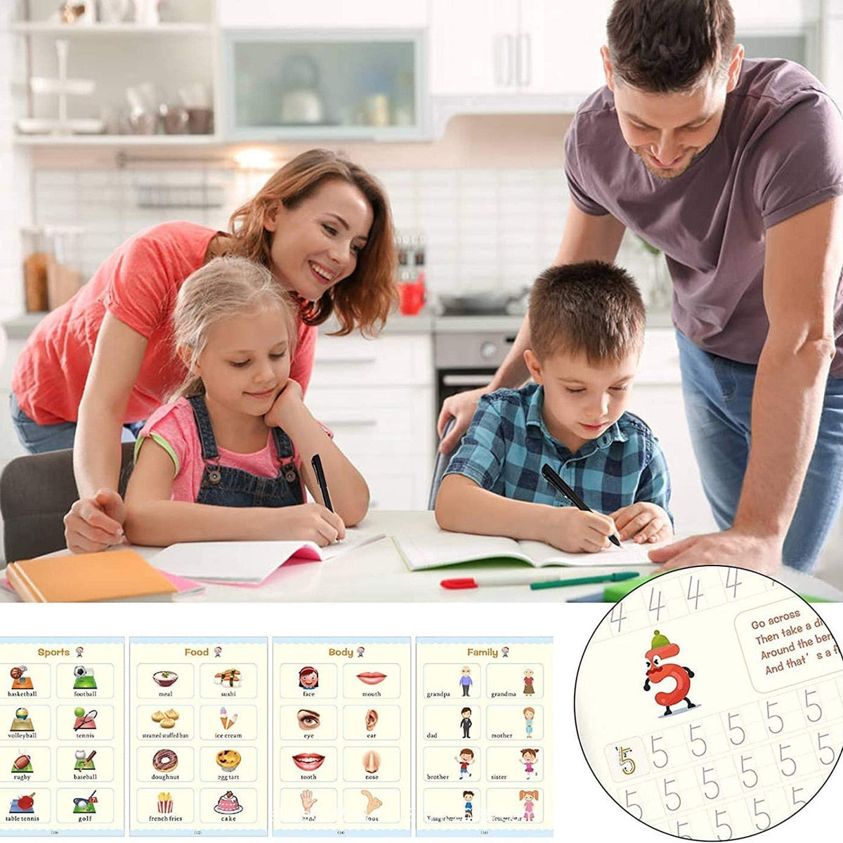 Magic Practice Copybook (4 Pack) + Magic Pen - Snapitonline