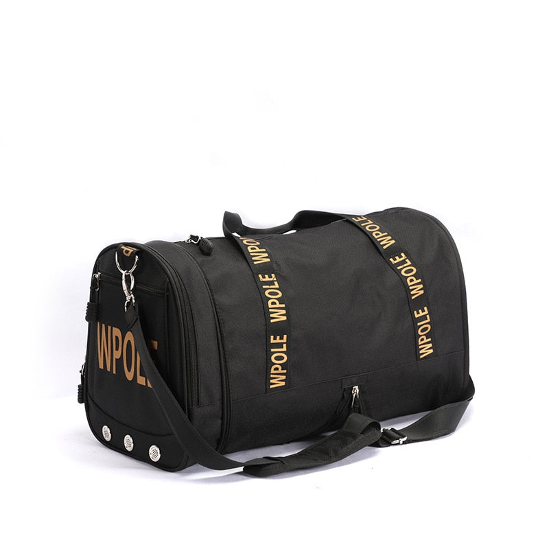 ROEGADYN large Capacity Chest Bag Folding Gym Bag Men Fitness Bag For Gym Men Waterproof Sport Bag Men Gym Bag  Shoe Compartment - Snapitonline