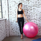 Yoga Ball 45 55 65 75 85 95cm Pilates Equipment Fitness PVC Thickened Anti-Burst Gymnastics Sports Training Workout Exercise - Snapitonline